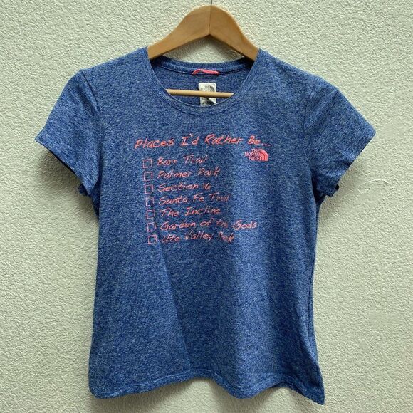 The North Face Boulder Running Company Colorado Springs Trails Running T-Shirt M - Picture 1 of 4